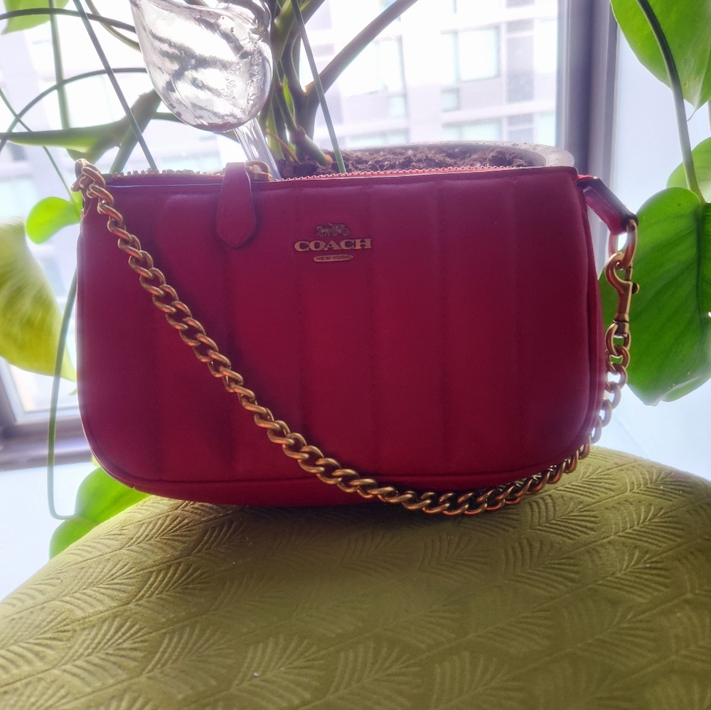 Coach Red Quilted Women's Bag